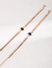 Lapis Lazuli/ Tiger Eye Stone Bracelet