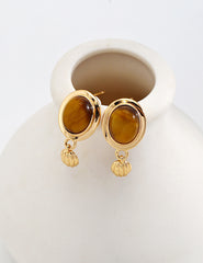 Tiger eye stone earrings
