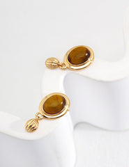 Tiger eye stone earrings