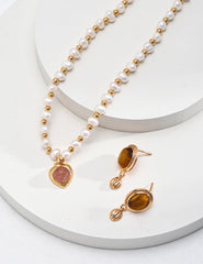 Tiger eye stone earrings