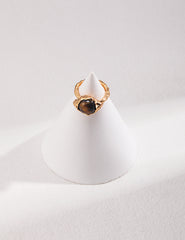 Sterling tiger eye stone ring