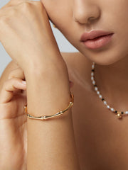 Chic Bamboo Bracelet_Gold