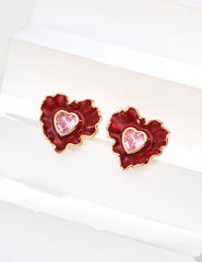 Red Heart Earrings