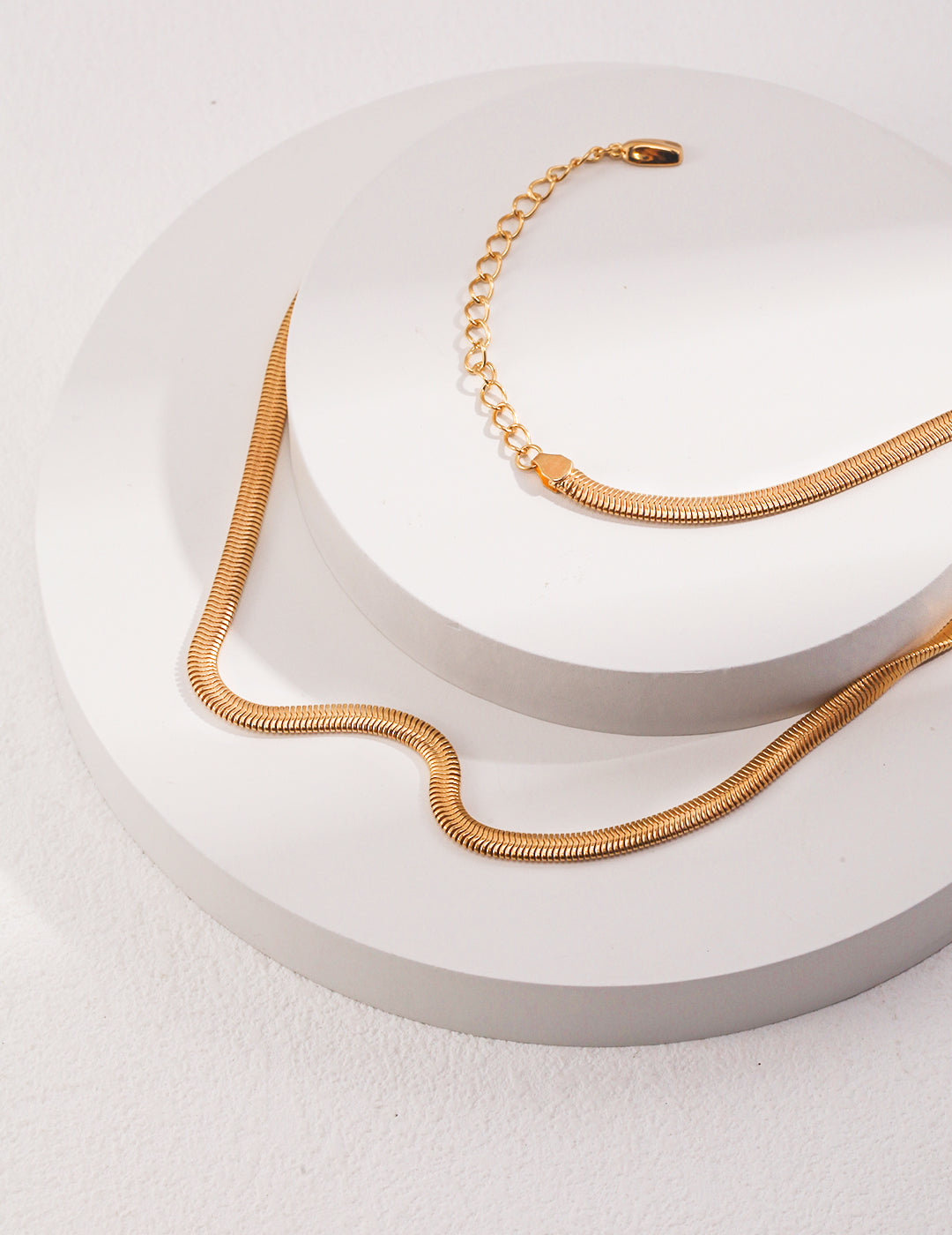 Snake Bone Necklace_Vintage Gold